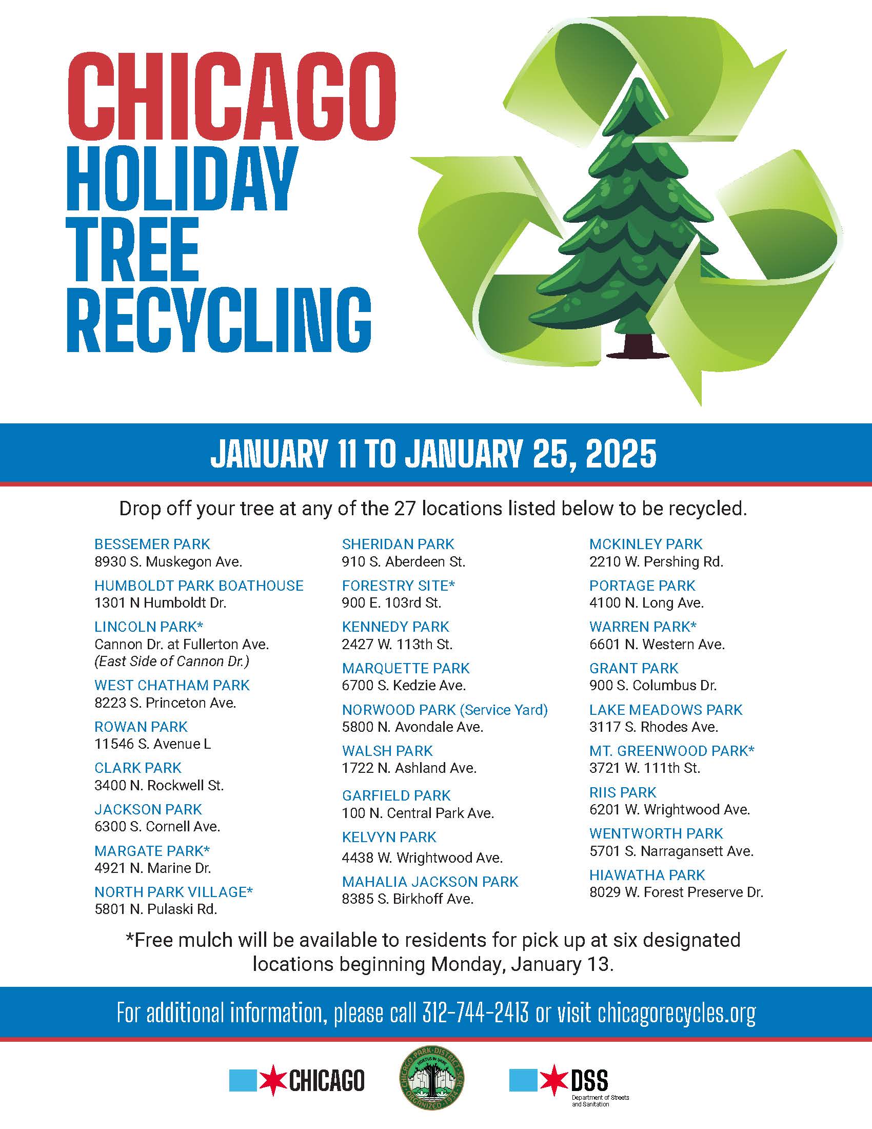 Holiday Tree Recycling